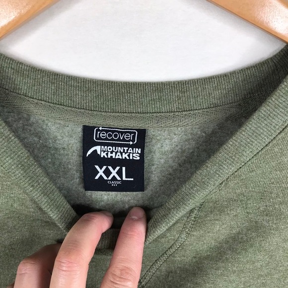 Mountain Khakis Dark Green Big Mountain Logo Print Fleece Lined Pullover SizeXXL - Picture 4 of 6